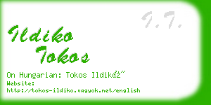 ildiko tokos business card